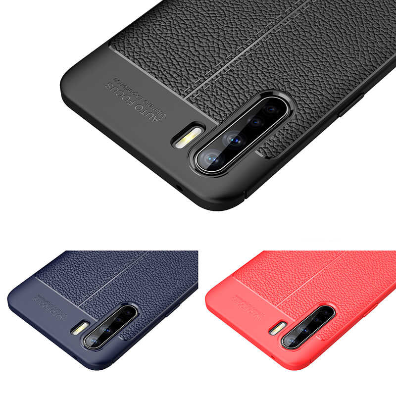 Oppo A91 Kılıf Zore Niss Silikon Kapak Lacivert