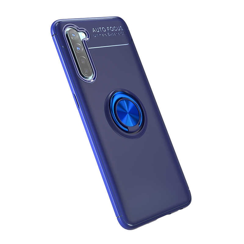 Oppo A91 Kılıf Zore Ravel Silikon Kapak Mavi