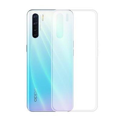 Oppo Reno 3 Kılıf Zore Süper Silikon Kapak Renksiz
