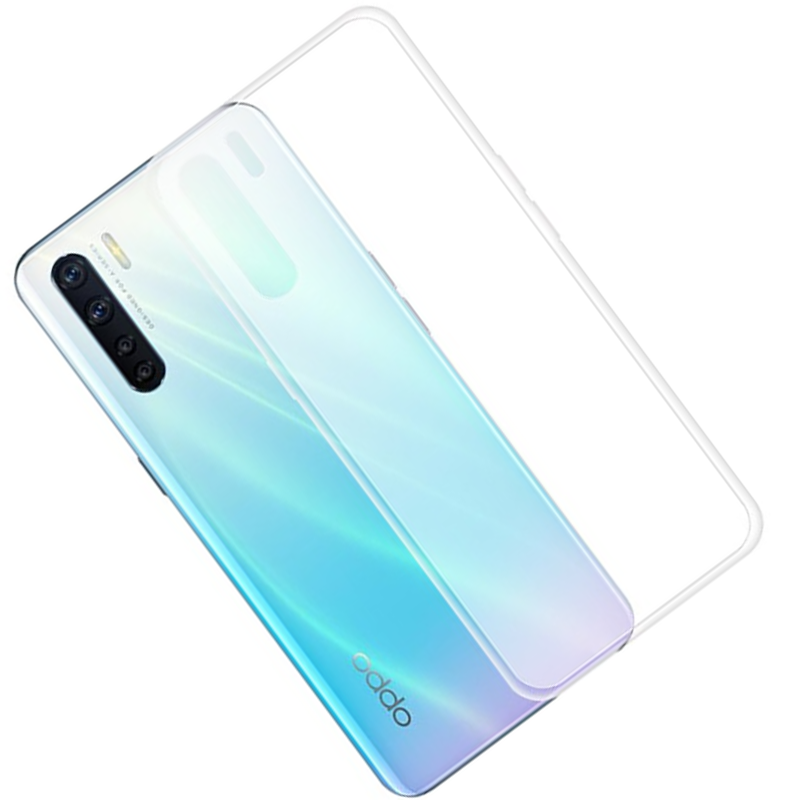 Oppo Reno 3 Kılıf Zore Süper Silikon Kapak Renksiz