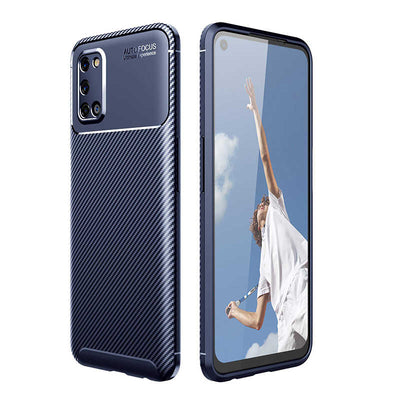 Oppo A92 Kılıf Zore Negro Silikon Kapak Siyah