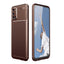 Oppo A92 Kılıf Zore Negro Silikon Kapak Kahverengi