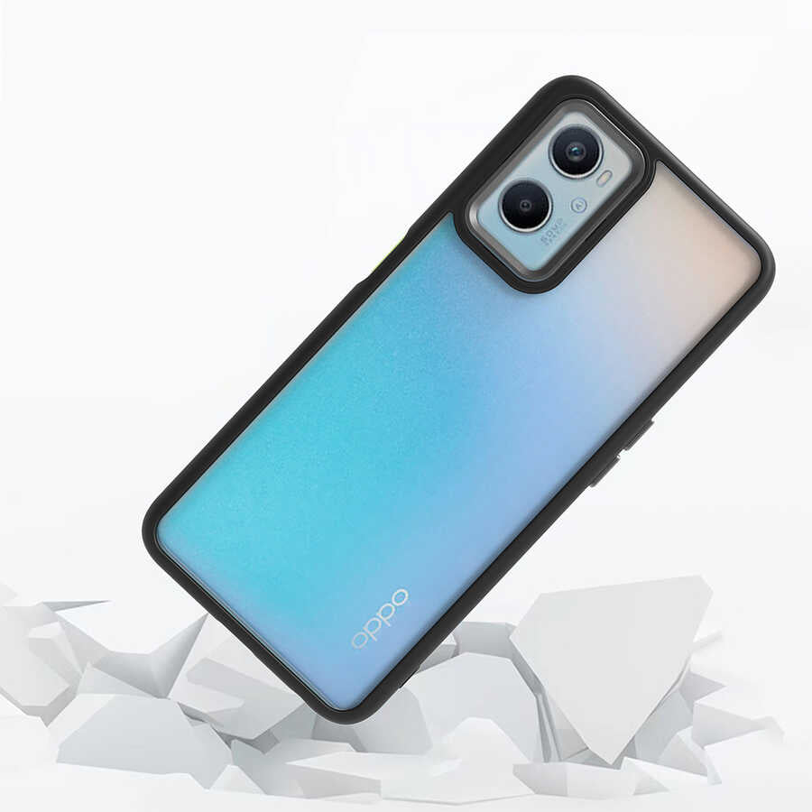 Oppo A96 4G Kılıf Zore Flora Kapak Yeşil