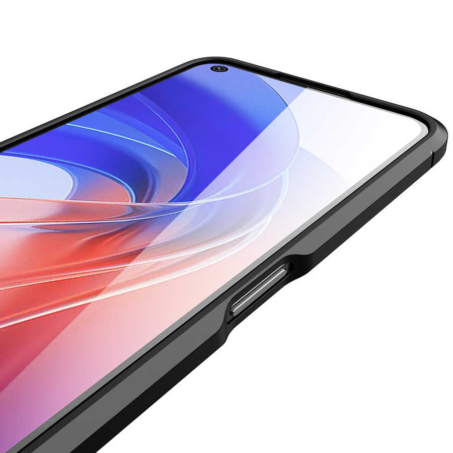 Oppo A96 4G Kılıf Zore Niss Silikon Kapak Lacivert