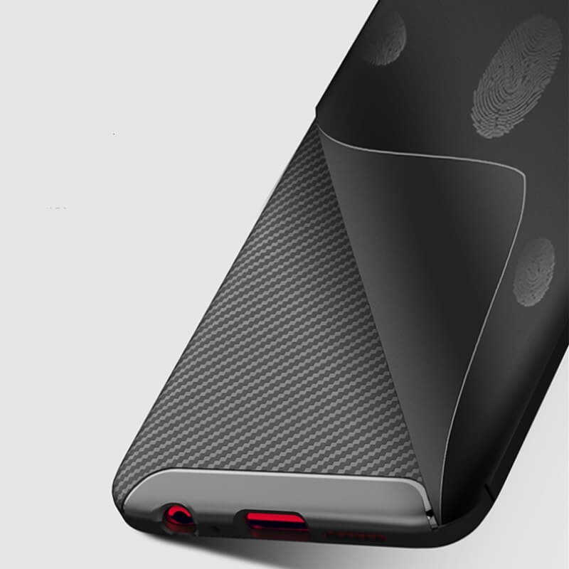 Oppo AX7 Kılıf Zore Negro Silikon Kapak Lacivert