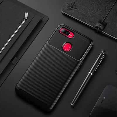 Oppo AX7 Kılıf Zore Negro Silikon Kapak Siyah