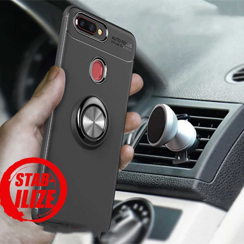 Oppo AX7 Kılıf Zore Ravel Silikon Kapak Siyah-Kırmızı