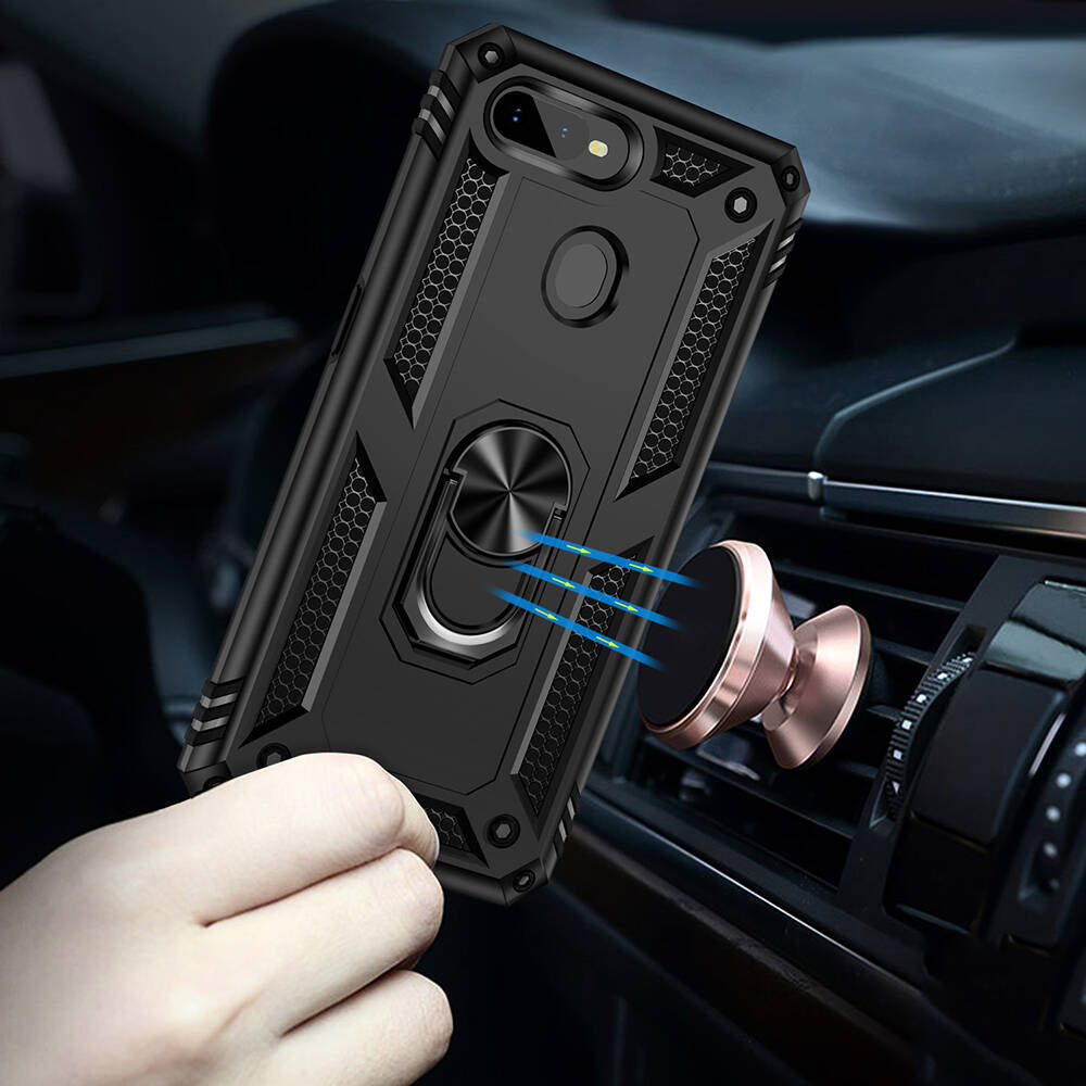 Oppo AX7 Kılıf Zore Vega Kapak Mavi