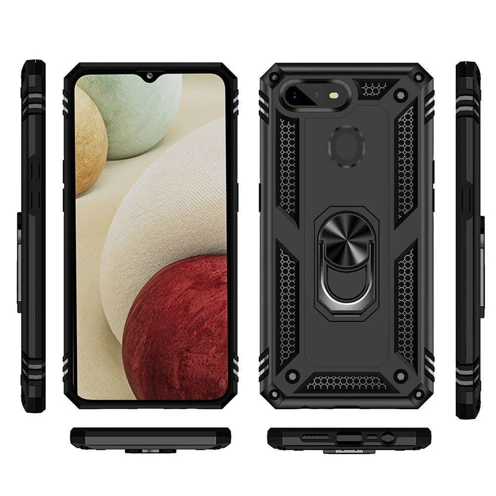 Oppo AX7 Kılıf Zore Vega Kapak Mavi
