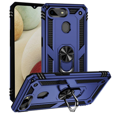 Oppo AX7 Kılıf Zore Vega Kapak Mavi