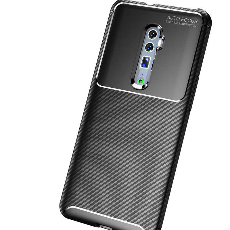 Oppo Reno 10X Zoom Kılıf Zore Negro Silikon Kapak Kahverengi