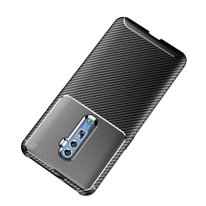 Oppo Reno 10X Zoom Kılıf Zore Negro Silikon Kapak Kahverengi