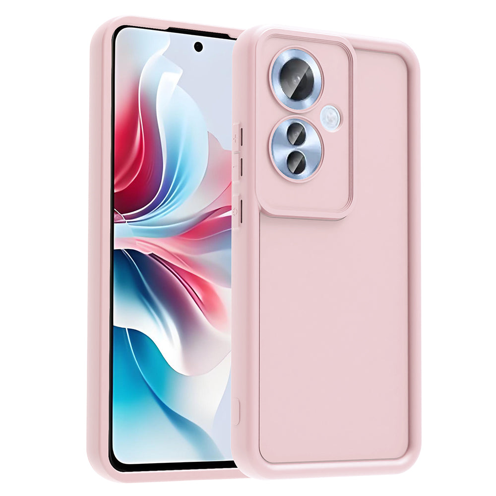 Oppo Reno 11F Kılıf Kamera Korumalı Zore Ananas Kapak Pembe