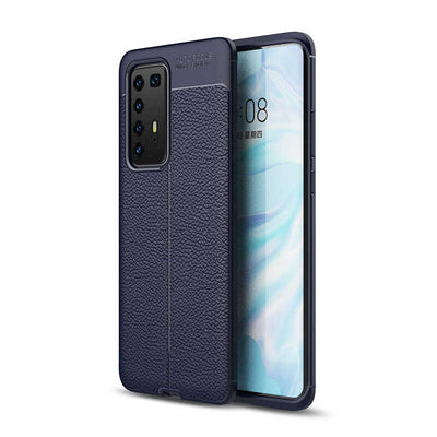 Huawei P40 Pro Kılıf Zore Niss Silikon Kapak Lacivert