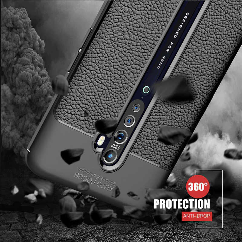 Oppo Reno 2Z Kılıf Zore Niss Silikon Kapak Siyah