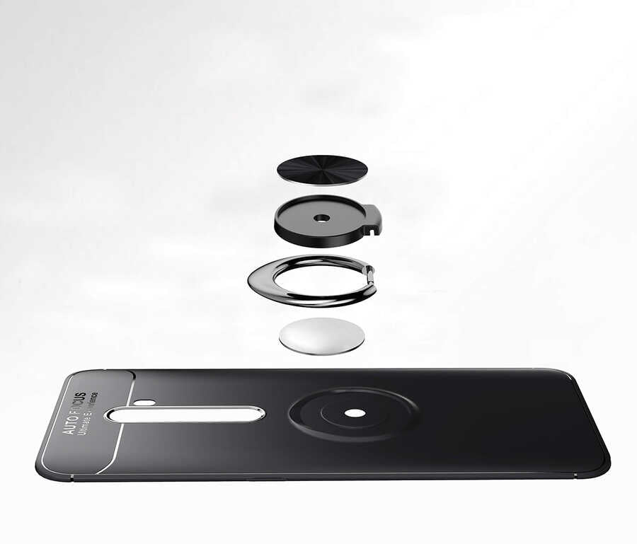 Oppo Reno 2Z Kılıf Zore Ravel Silikon Kapak Kırmızı