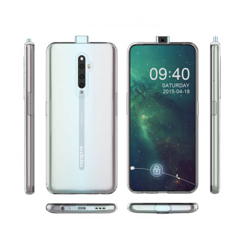 Oppo Reno 2Z Kılıf Zore Süper Silikon Kapak Renksiz