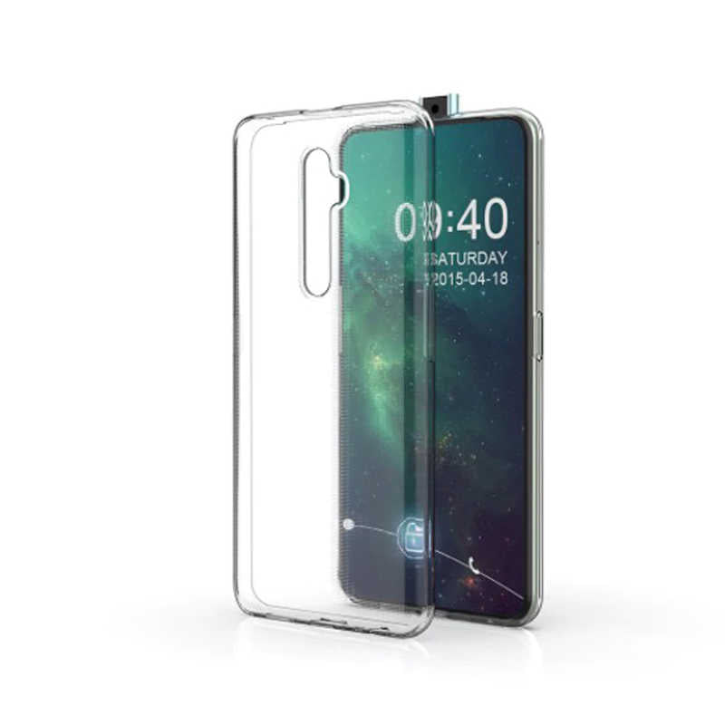 Oppo Reno 2Z Kılıf Zore Süper Silikon Kapak Renksiz