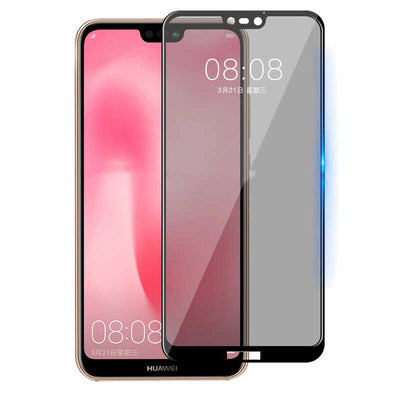 Huawei Mate 20 Lite Zore New 5D Privacy Temperli Ekran Koruyucu Siyah