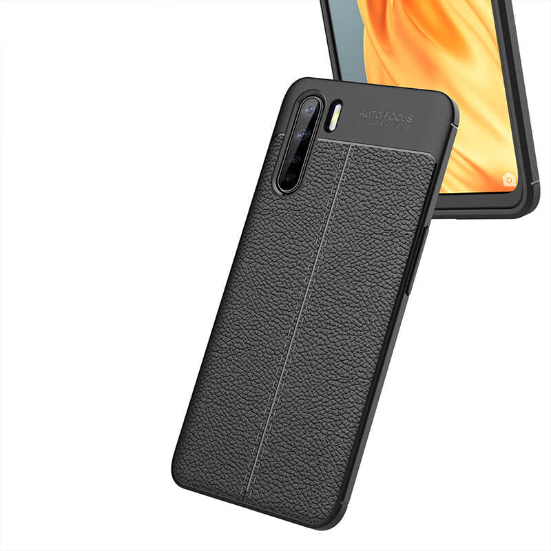 Oppo Reno 3 Kılıf Zore Niss Silikon Kapak Lacivert