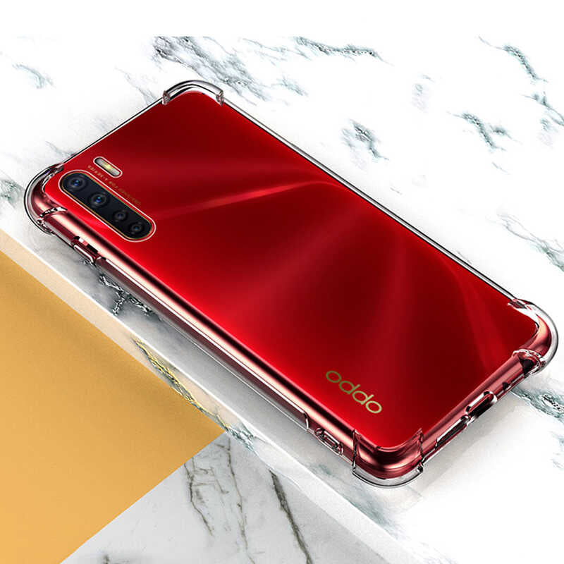 Oppo Reno 3 Kılıf Zore Nitro Anti Shock Silikon Renksiz