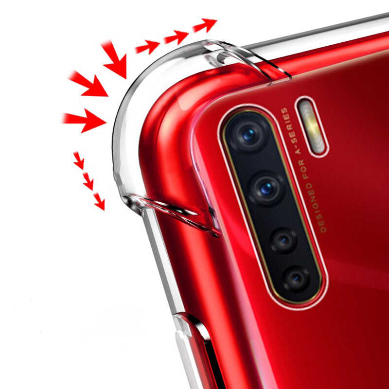 Oppo Reno 3 Kılıf Zore Nitro Anti Shock Silikon Renksiz