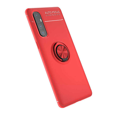 Oppo Reno 3 Pro 5G Kılıf Zore Ravel Silikon Kapak Kırmızı