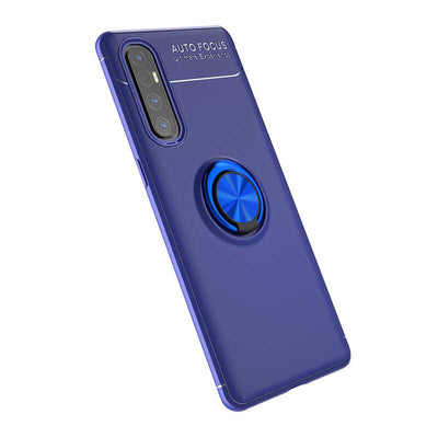 Oppo Reno 3 Pro 5G Kılıf Zore Ravel Silikon Kapak Mavi