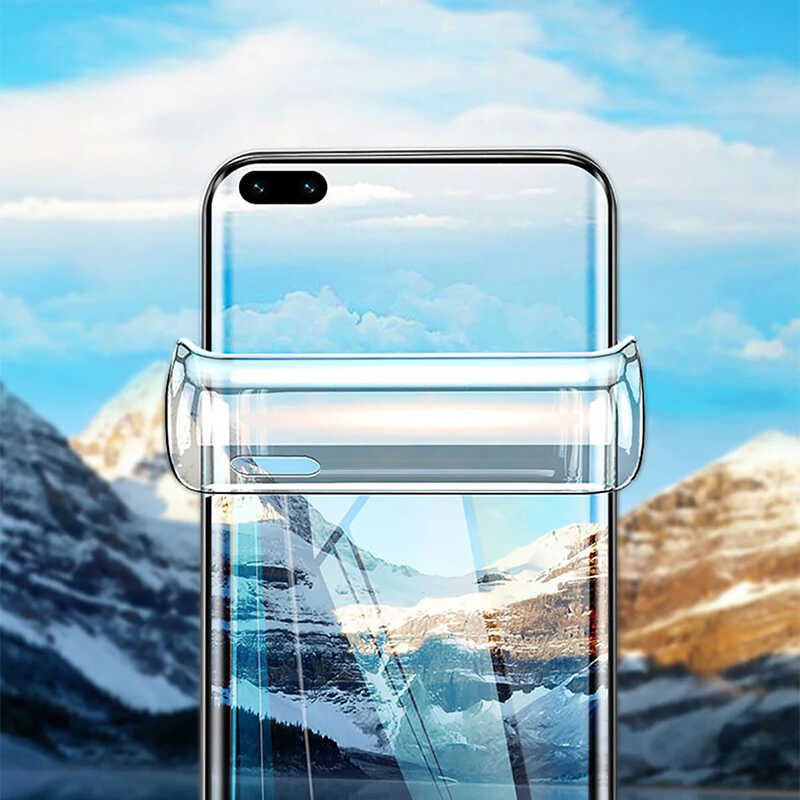 Oppo Reno 3 Pro 5G Zore Süper Pet Ekran Koruyucu Jelatin Siyah