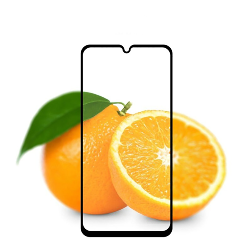 Oppo Reno 3 Zore Kenarları Kırılmaya Dayanıklı Cam Ekran Koruyucu Siyah