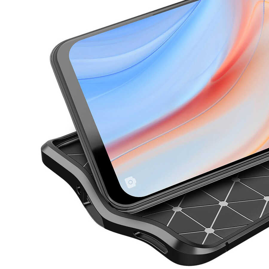 Oppo Reno 4 Kılıf Zore Niss Silikon Kapak Kırmızı