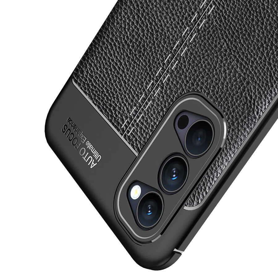 Oppo Reno 4 Kılıf Zore Niss Silikon Kapak Lacivert