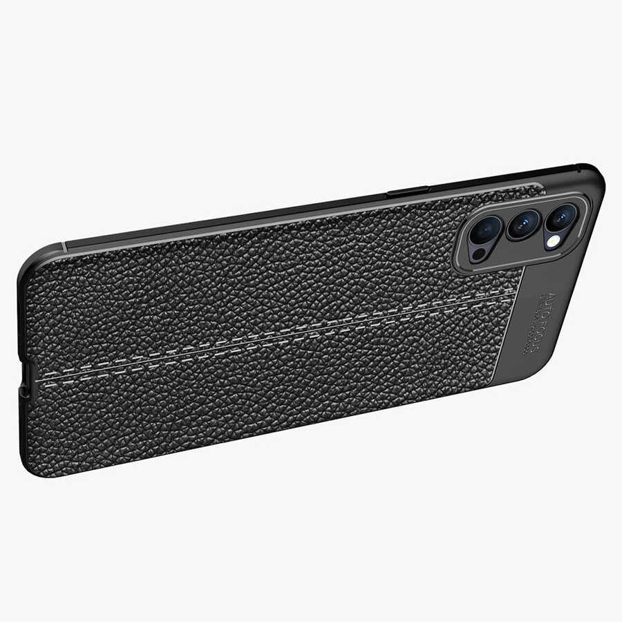 Oppo Reno 4 Kılıf Zore Niss Silikon Kapak Lacivert