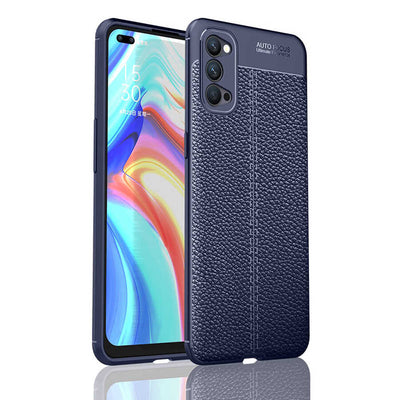 Oppo Reno 4 Kılıf Zore Niss Silikon Kapak Lacivert