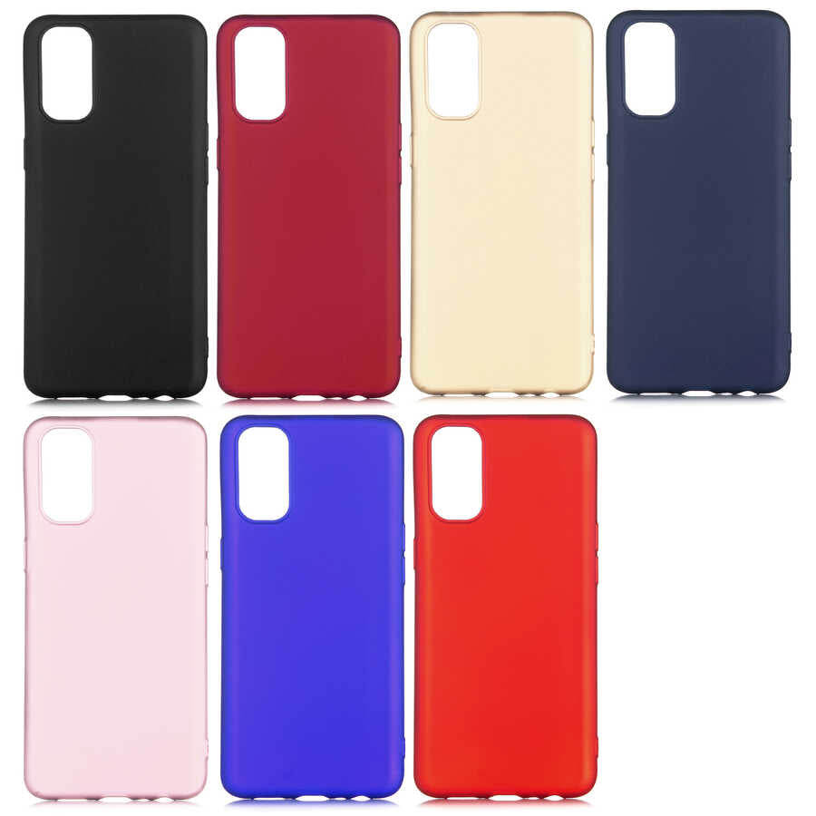 Oppo Reno 4 Kılıf Zore Premier Silikon Kapak Kırmızı