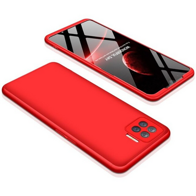 Oppo Reno 4 Lite Kılıf Zore Ays Kapak Kırmızı