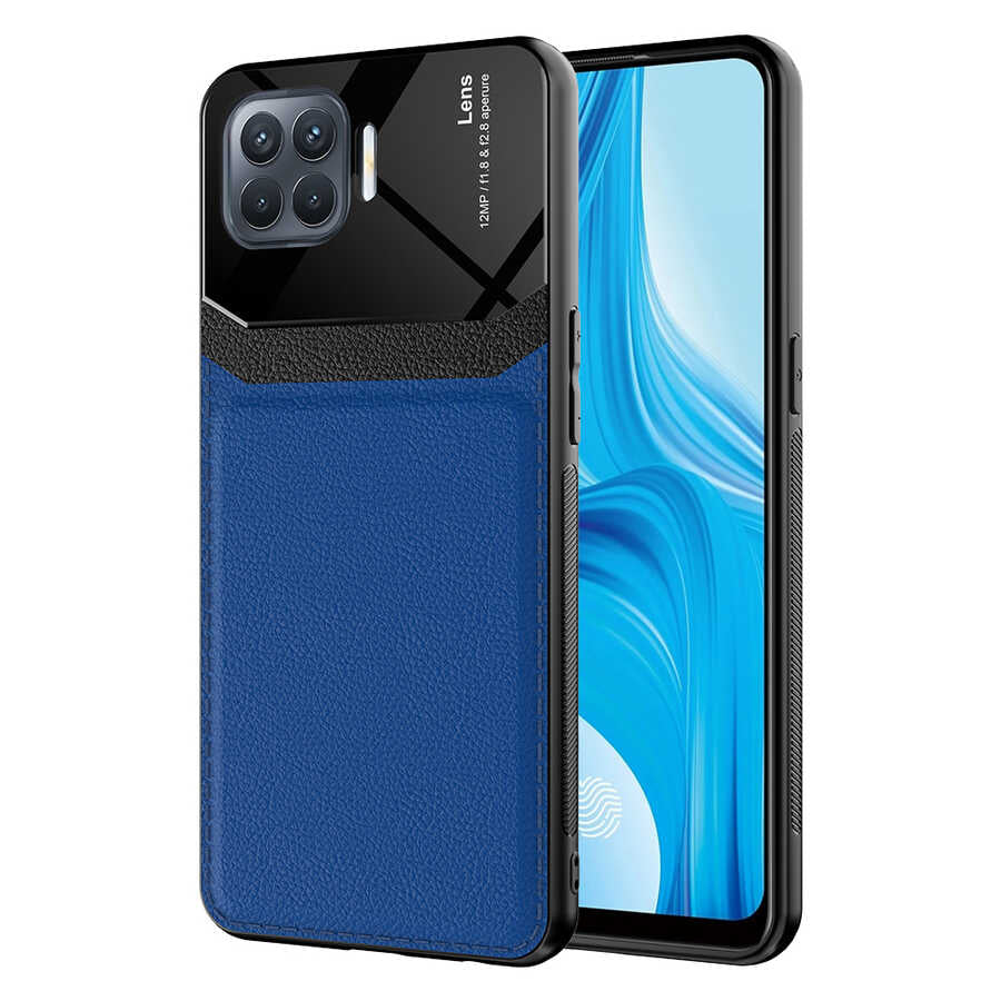 Oppo Reno 4 Lite Kılıf Zore Emiks Kapak Siyah