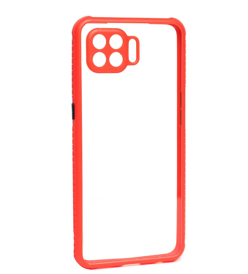 Oppo Reno 4 Lite Kılıf Zore Kaff Kapak Kırmızı