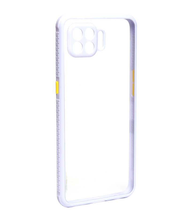 Oppo Reno 4 Lite Kılıf Zore Kaff Kapak Mor