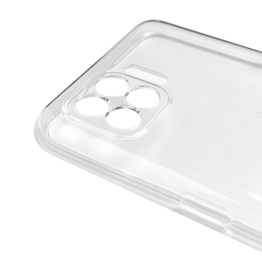 Oppo Reno 4 Lite Kılıf Zore Kamera Korumalı Süper Silikon Kapak Renksiz
