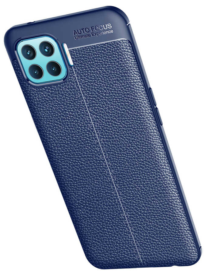 Oppo Reno 4 Lite Kılıf Zore Niss Silikon Kapak Siyah