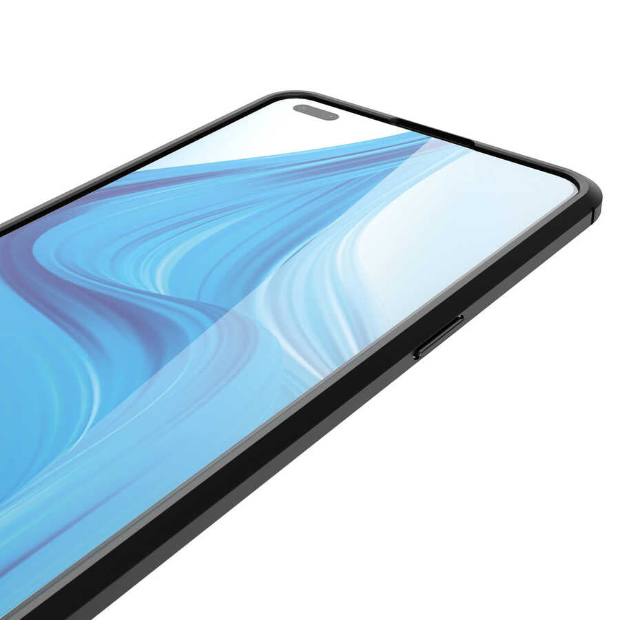 Oppo Reno 4 Lite Kılıf Zore Niss Silikon Kapak Siyah