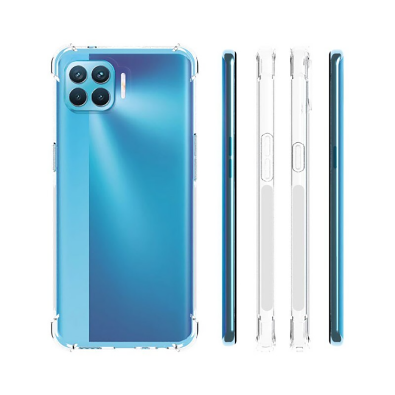 Oppo Reno 4 Lite Kılıf Zore Nitro Anti Shock Silikon Renksiz