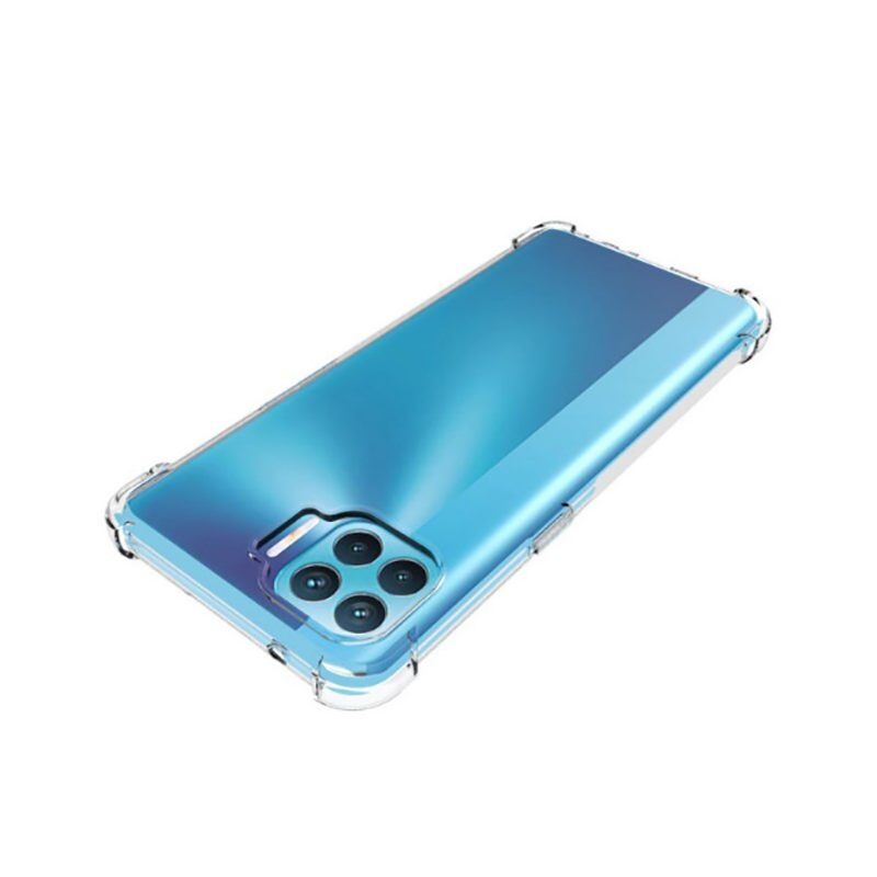 Oppo Reno 4 Lite Kılıf Zore Nitro Anti Shock Silikon Renksiz