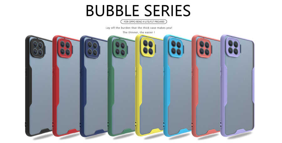 Oppo Reno 4 Lite Kılıf Zore Parfe Kapak Mor