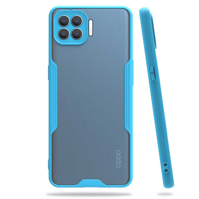 Oppo Reno 4 Lite Kılıf Zore Parfe Kapak Mavi