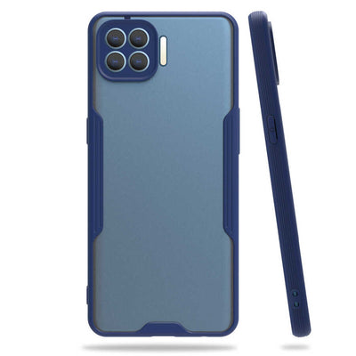 Oppo Reno 4 Lite Kılıf Zore Parfe Kapak Lacivert