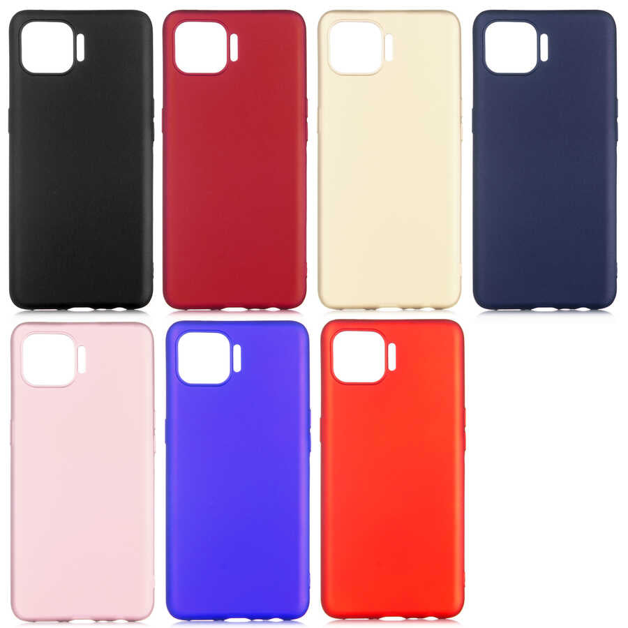 Oppo Reno 4 Lite Kılıf Zore Premier Silikon Kapak Rose Gold