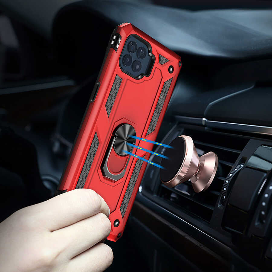 Oppo Reno 4 Lite Kılıf Zore Vega Kapak Siyah