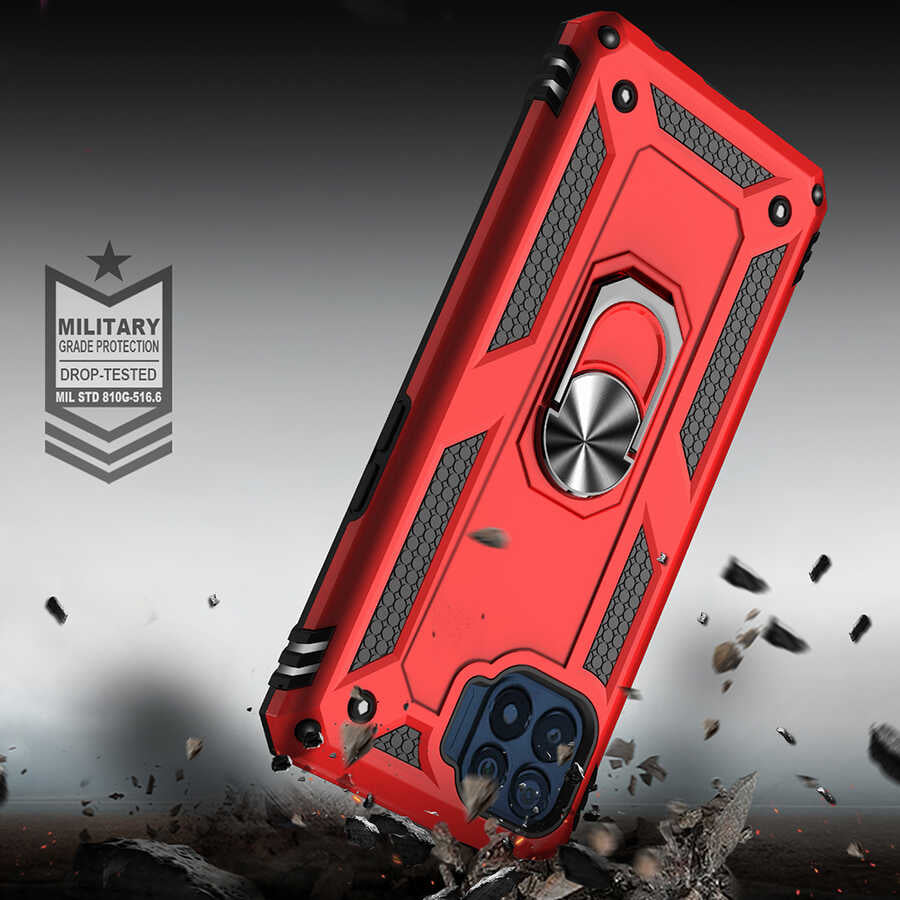 Oppo Reno 4 Lite Kılıf Zore Vega Kapak Gri